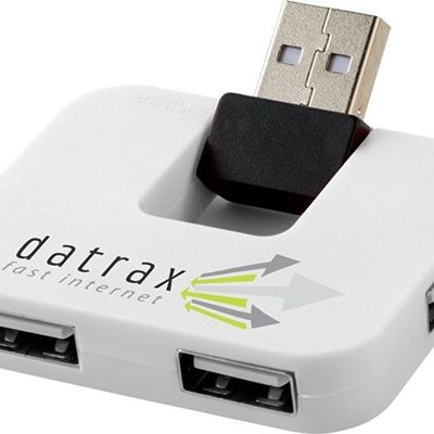 USB Hub Gaia на 4 порта, белый