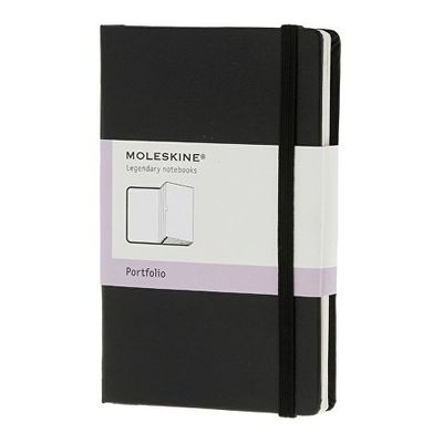 Папка Moleskine Portfolio (с кармашками), Pocket (9х14см), черный