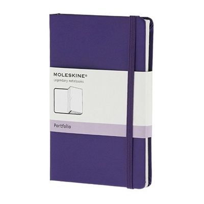 Папка Moleskine Portfolio (с кармашками), Pocket (9х14см), фиолетовый