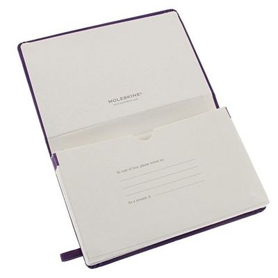 Папка Moleskine Portfolio (с кармашками), Pocket (9х14см), фиолетовый