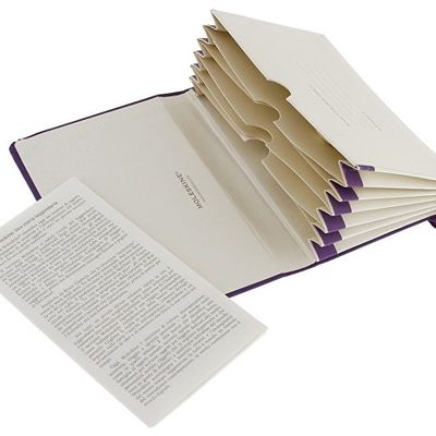 Папка Moleskine Portfolio (с кармашками), Pocket (9х14см), фиолетовый