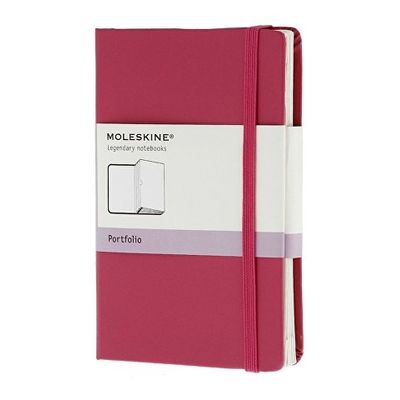 Папка Moleskine Portfolio (с кармашками), Pocket (9х14см), розовый