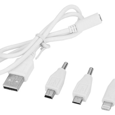 Портативное зарядное устройство Сатурн, 2200 mAh, красный