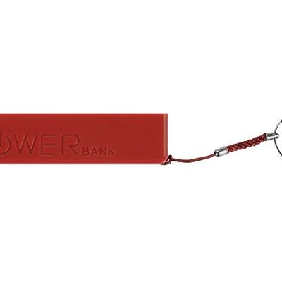 Портативное зарядное устройство Сатурн, 2200 mAh, красный