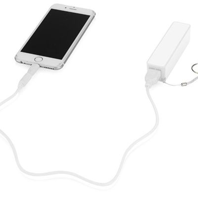 Портативное зарядное устройство Сатурн, 2200 mAh, белый
