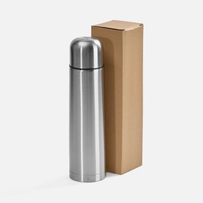 Термос Plain 1000, серебристый