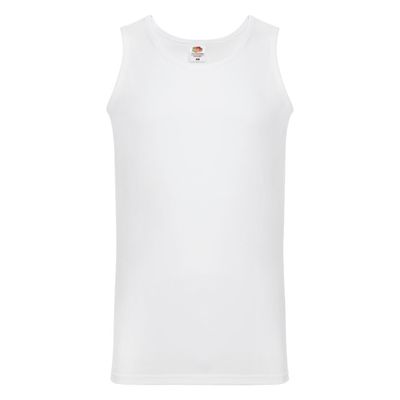 Майка мужская "Athletic Vest", белый_M, 100% х/б, 160 г/м2