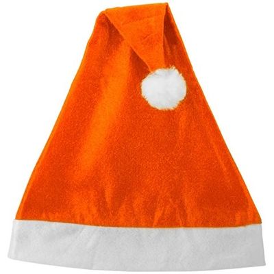Новогодняя шапка, оранжевый/белый