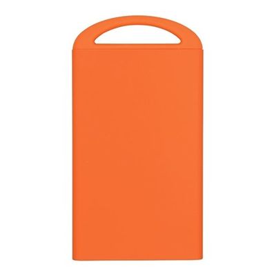 Портативное зарядное устройство Shine с зеркальной гравировкой, 4000 mAh, оранжевый
