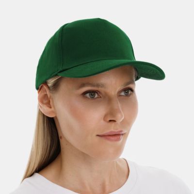 Бейсболка Long Beach, темно-зеленая