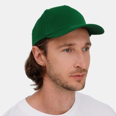 Бейсболка Long Beach, темно-зеленая