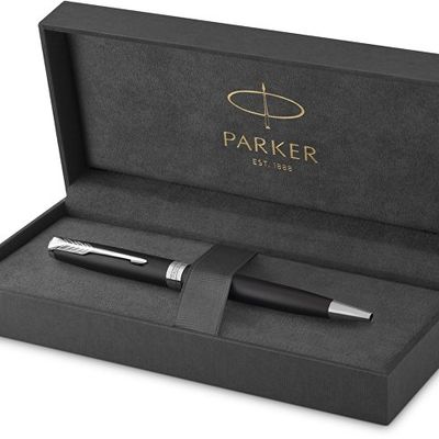 Ручка шариковая Parker Sonnet Core Matte Black CT, черный/серебристый