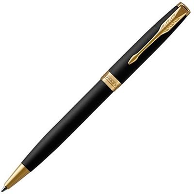 Ручка шариковая Parker Sonnet Core Matte Black GT, черный/золотистый