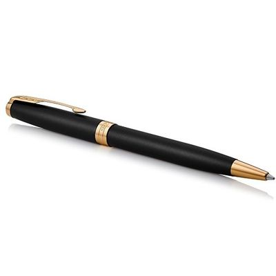 Ручка шариковая Parker Sonnet Core Matte Black GT, черный/золотистый