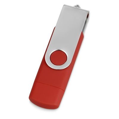 USB/micro USB-флешка 2.0 на 16 Гб Квебек OTG, красный