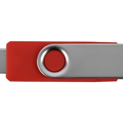 USB/micro USB-флешка 2.0 на 16 Гб Квебек OTG, красный