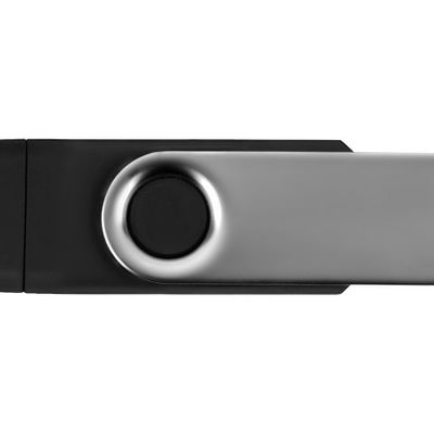 USB/micro USB-флешка 2.0 на 16 Гб Квебек OTG, черный
