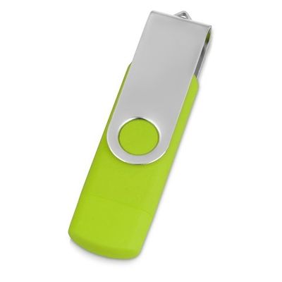 USB/micro USB-флешка 2.0 на 16 Гб Квебек OTG, зеленое яблоко