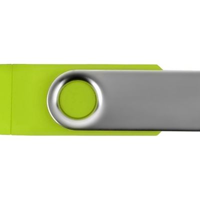 USB/micro USB-флешка 2.0 на 16 Гб Квебек OTG, зеленое яблоко