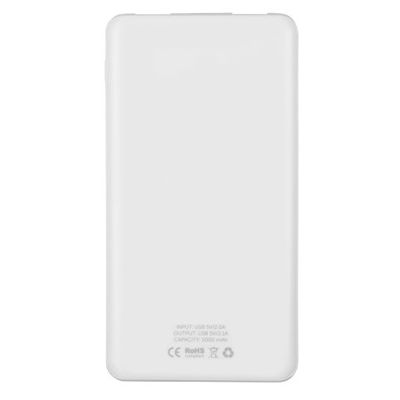 Портативное зарядное устройство Blank с USB Type-C, 5000 mAh, белый