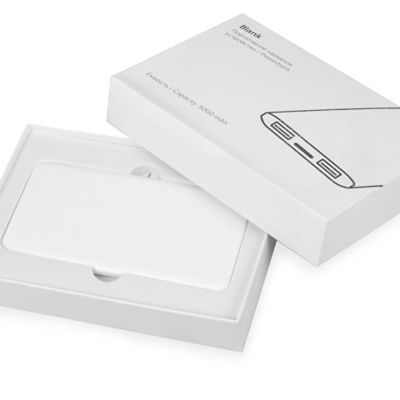 Портативное зарядное устройство Blank с USB Type-C, 5000 mAh, белый