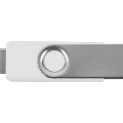 USB3.0/USB Type-C флешка на 16 Гб Квебек C, белый