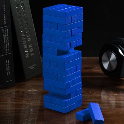 Игра «Деревянная башня мини», синяя