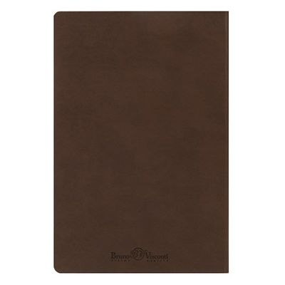 Ежедневник А5 недатированный Megapolis Velvet Flex, коричневый
