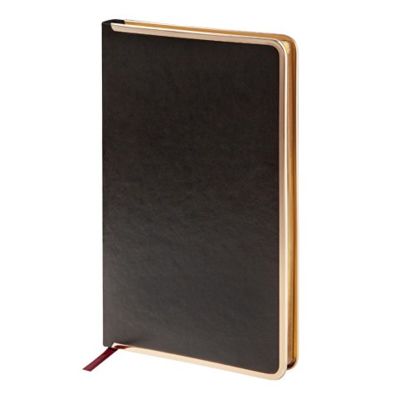 Ежедневник А5 недатированный Chelsea, серый (золотистый кант и срез)