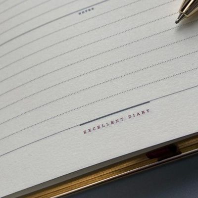 Ежедневник недатированный A5 Chelsea, черный (золотистый кант и срез)