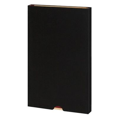 Ежедневник недатированный A5 Chelsea, черный (золотистый кант и срез)