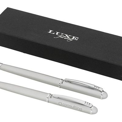 Подарочный набор ручек Andante, серебристый