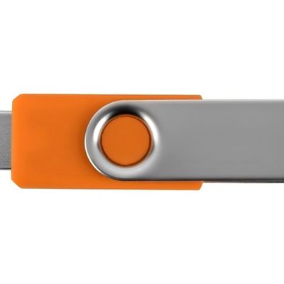 Подарочный набор Flashbank с флешкой и зарядным устройством, оранжевый