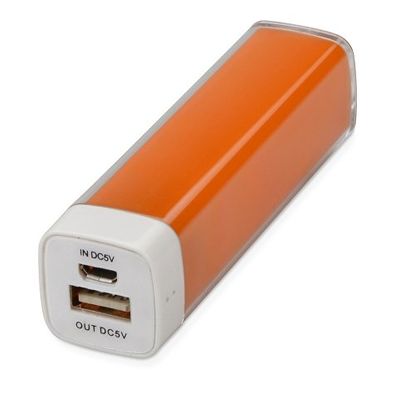 Подарочный набор Flashbank с флешкой и зарядным устройством, оранжевый