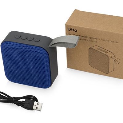 Портативная колонка Otto, синий/черный