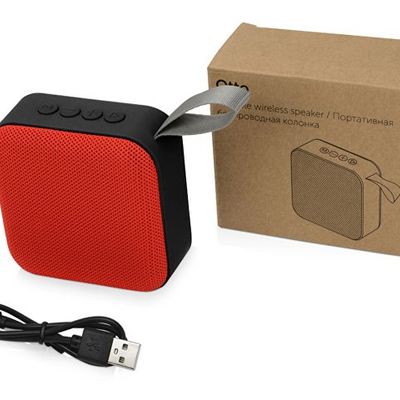 Портативная колонка Otto, красный/черный