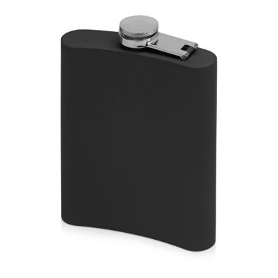 Фляжка 240 мл Remarque soft touch, 201 сталь, черный