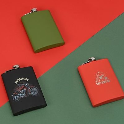 Фляжка 240 мл Remarque soft touch, 201 сталь, черный