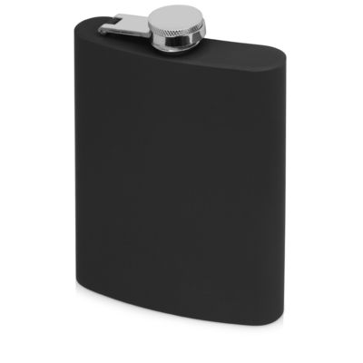 Фляжка 240 мл Remarque soft touch, 201 сталь, черный