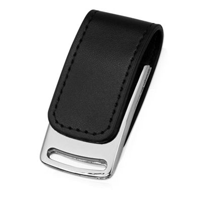 Флеш-карта USB 2.0 16 Gb с магнитным замком Vigo, черный/серебристый