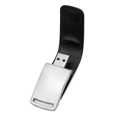Флеш-карта USB 2.0 16 Gb с магнитным замком Vigo, черный/серебристый