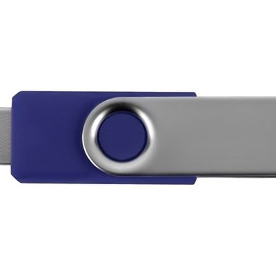 Подарочный набор Flashbank с флешкой и зарядным устройством, синий