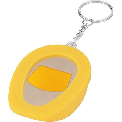 Брелок-открывалка Каска, желтый