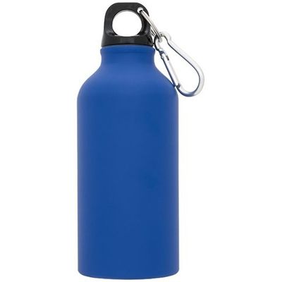 Матовая спортивная бутылка Oregon с карабином и объемом 400 мл, синий
