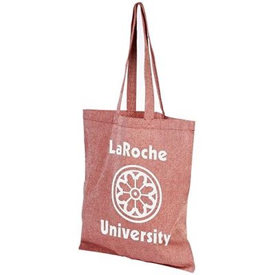 Сумка-тоут Pheebs из переработанного хлопка 150 г/м2, красный меланж