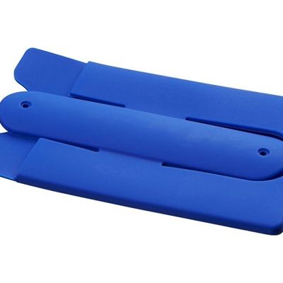 Проводные наушники и силиконовый бумажник для телефона