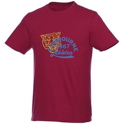 Мужская футболка Heros с коротким рукавом, бургунди