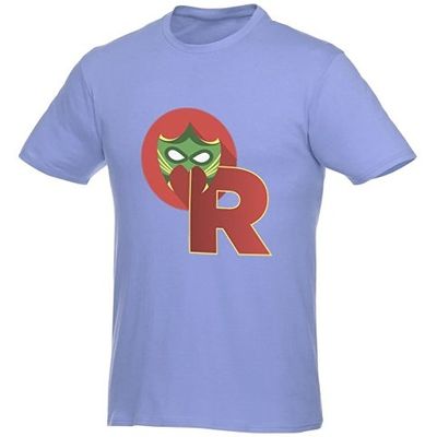 Мужская футболка Heros с коротким рукавом, светло-синий