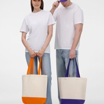 Холщовая сумка Shopaholic, фиолетовая