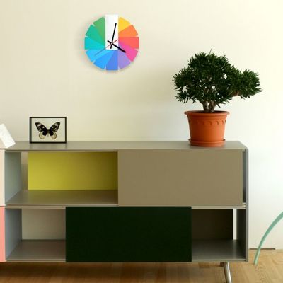 Часы настенные Transformer Clock. White & Multicolor